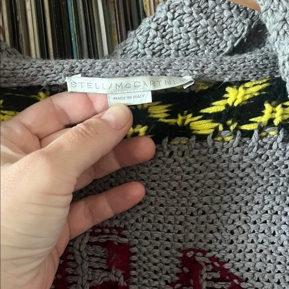 Stella McCartney Gray Sunset Zip Infatuation cardigan Sweater size M - Picture 6 of 9